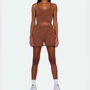 SET ACTIVE MOCHA SWEAT SHORTS